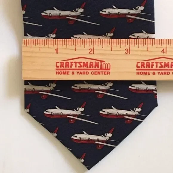 Silk ‘Plane’ Tie from Beaufort - Picture 2 of 3